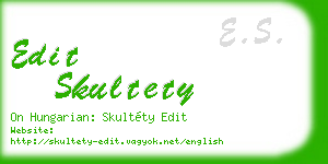 edit skultety business card