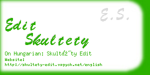 edit skultety business card